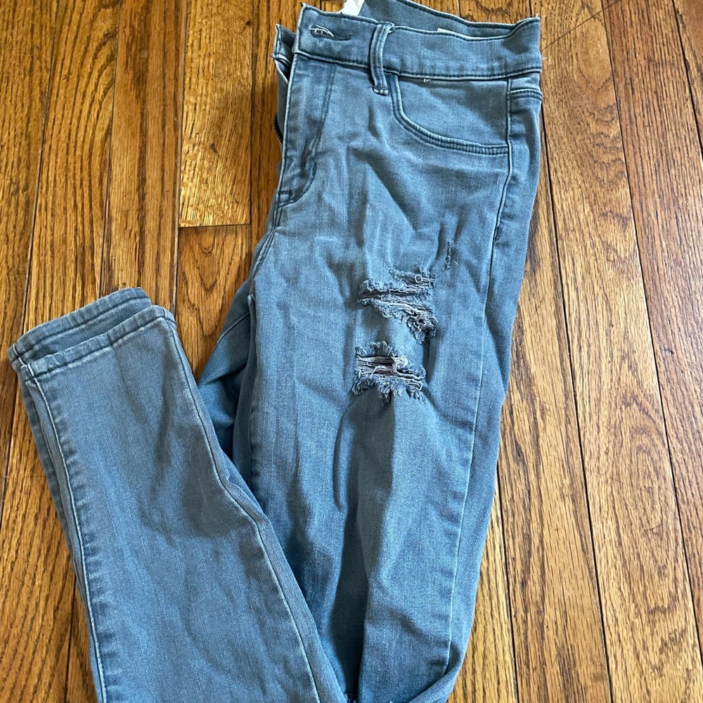 Gray/blue high waisted Pacsun jeggings